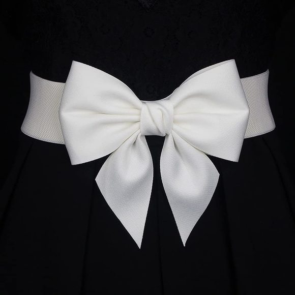 Women's Vintage Bowknot Wide Elastic Stretchy Cinch Belt⚡️ - Picture 2 of 3